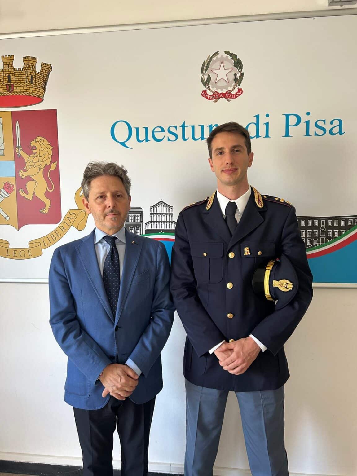 La Questura di Pisa si rafforza: arriva il commissario Vincenzo Mungari
