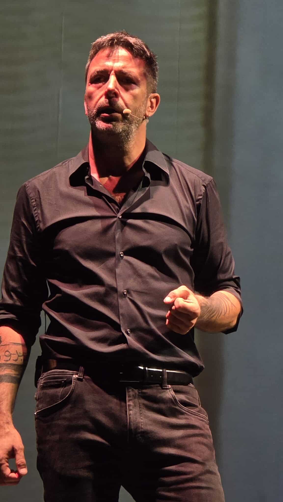 Pablo Trincia alla 47ª Versiliana (foto Alberto Macaluso)