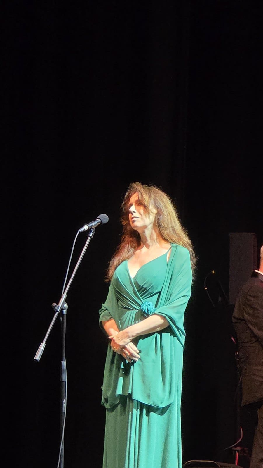 Susanna Rigacci sul palco del Teatro La Versiliana