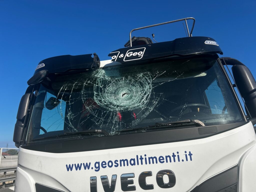 La tavola da surf vola in carreggiata e sfonda il parabrezza di un camion: paura sulla A12 1 6b8ee673 72e9 4b04 a02a 75ad29d9dcf1